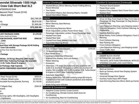 Used 2024 Chevrolet Silverado 1500 High Country w/ Technology Package RWD image 30