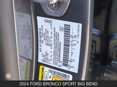 Used 2024 Ford Bronco Sport Big Bend AWD/4WD image 25