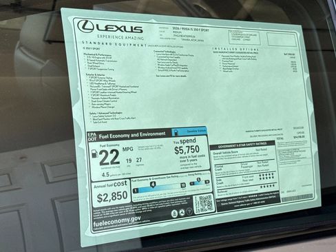 New 2026 Lexus IS 350 F Sport RWD image 28
