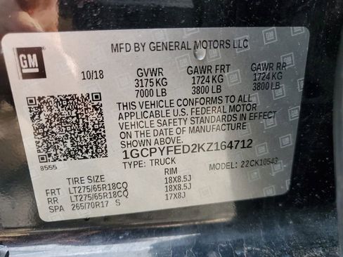 Used 2019 Chevrolet Silverado 1500 LT Trail Boss image 9