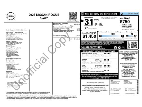 Certified 2023 Nissan Rogue S image 38