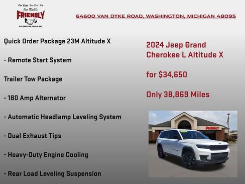 Used 2024 Jeep Grand Cherokee L Altitude AWD/4WD image 15