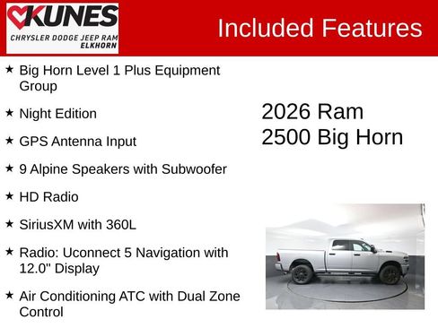 Used 2026 RAM 2500 Big Horn AWD/4WD image 3