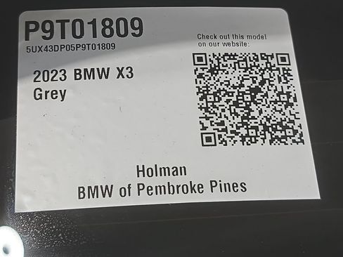 Used 2023 BMW X3 sDrive30i w/ M Sport Package RWD image 29