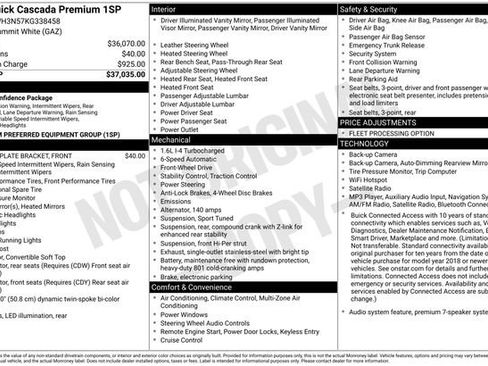 Used 2019 Buick Cascada Premium FWD image 50