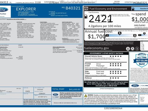 Used 2021 Ford Explorer XLT w/ Equipment Group 202A image 83