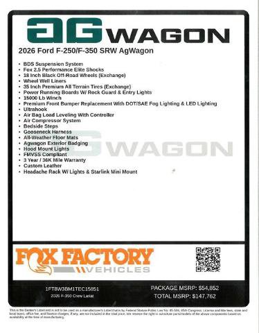 New 2026 Ford F350 Lariat w/ Black Appearance Package AWD/4WD image 66