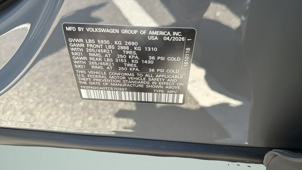 New 2026 Volkswagen Atlas SEL Premium R-Line AWD/4WD image 25