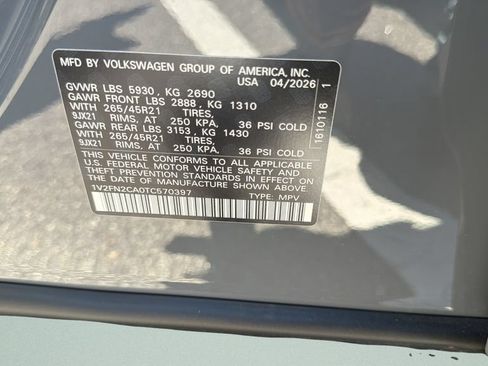 New 2026 Volkswagen Atlas SEL Premium R-Line AWD/4WD image 25
