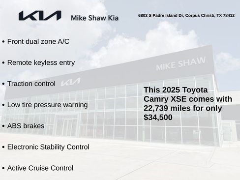 Used 2025 Toyota Camry XSE image 2