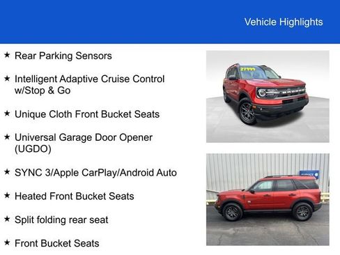 Used 2023 Ford Bronco Sport Big Bend w/ Convenience Package AWD/4WD image 3