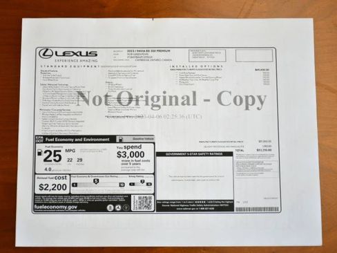 Used 2023 Lexus RX 350 Premium w/ Accessory Package FWD image 62