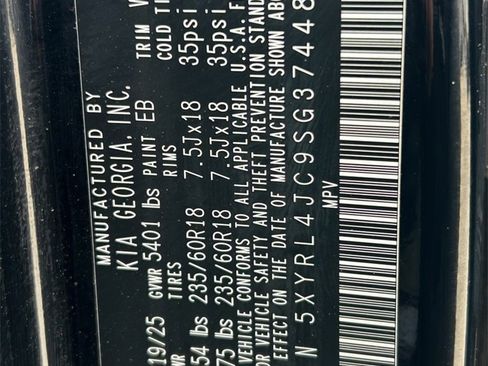 Used 2025 Kia Sorento S w/ Panoramic Sunroof Package image 32