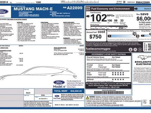 Certified 2024 Ford Mustang Mach-E Premium RWD image 35