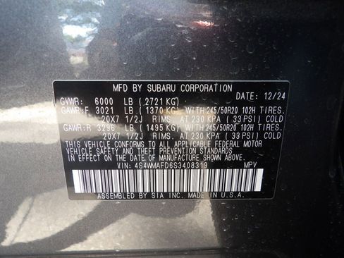 Used 2025 Subaru Ascent Onyx Edition w/ Popular Package #2 AWD/4WD image 34
