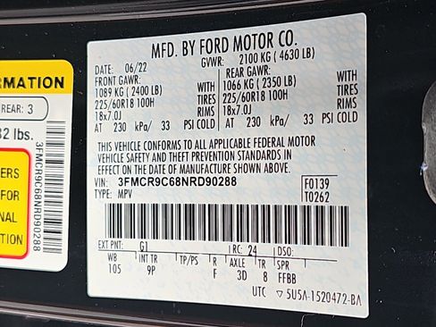 Used 2022 Ford Bronco Sport Outer Banks w/ Tech Package AWD/4WD image 35