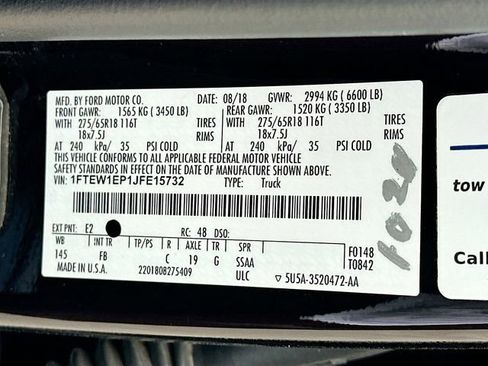 Used 2018 Ford F150 XLT w/ Equipment Group 302A Luxury AWD/4WD image 31