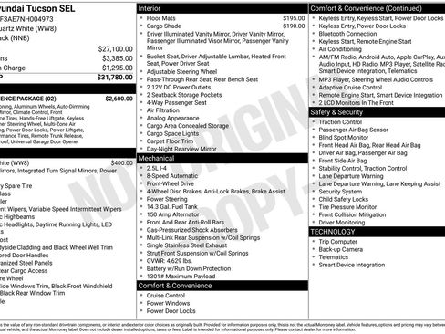 Used 2022 Hyundai Tucson SEL w/ Convenience Package image 15