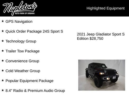 Used 2021 Jeep Gladiator Sport image 15