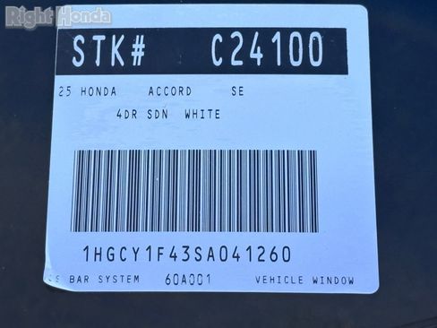 Certified 2025 Honda Accord SE image 32