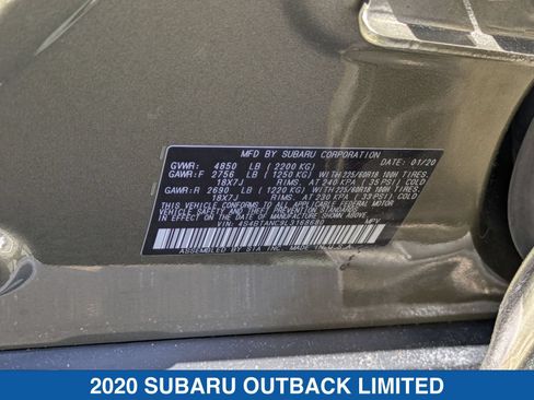 Used 2020 Subaru Outback Limited AWD/4WD image 40