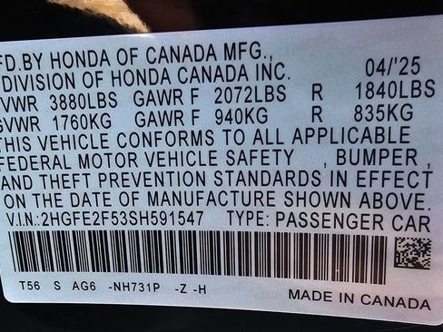 Used 2025 Honda Civic Sport image 24