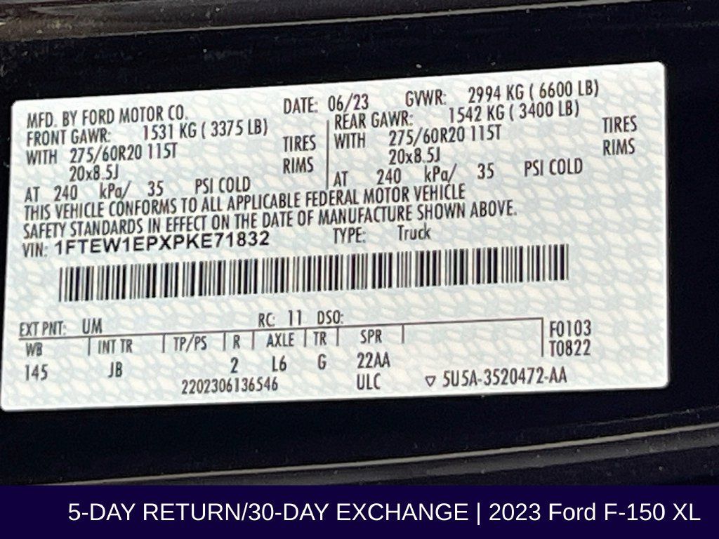 Certified 2023 Ford F150 XL w/ STX Appearance Package AWD/4WD image 35