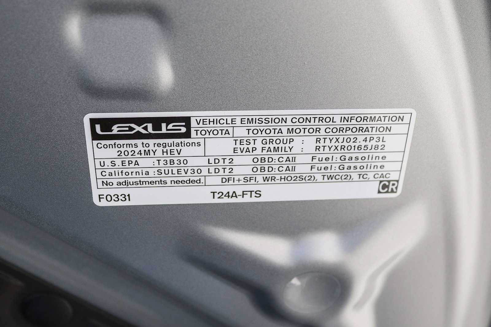 Certified 2024 Lexus RX 500h F Sport w/ Convenience Package AWD/4WD image 31