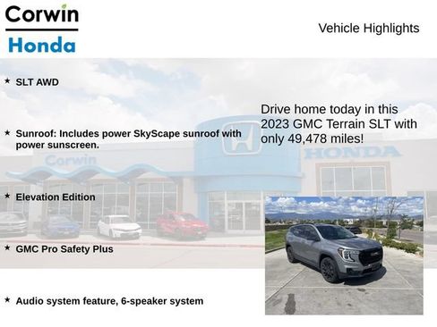 Used 2023 GMC Terrain SLT w/ Elevation Edition AWD/4WD image 7