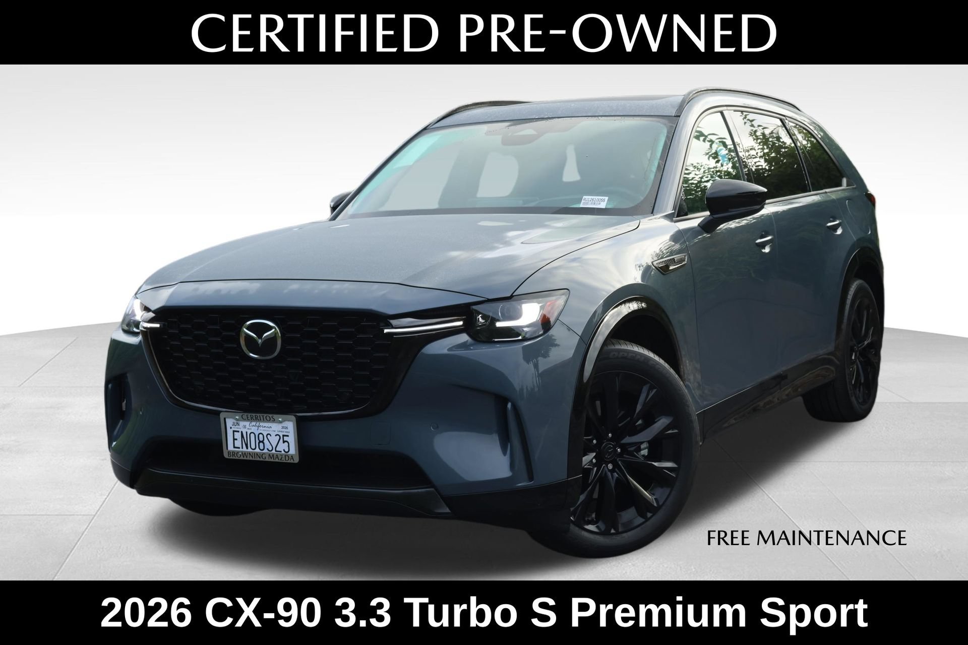 Certified 2026 MAZDA CX-90 3.3 Turbo S w/ Premium Package AWD/4WD image 1