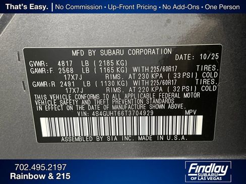 New 2026 Subaru Crosstrek 2.5i Wilderness image 33