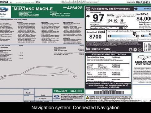 Used 2021 Ford Mustang Mach-E Premium RWD image 2