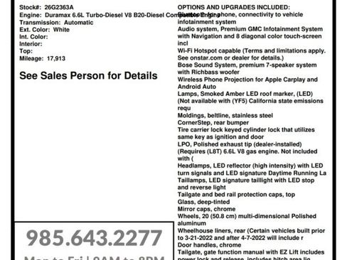 Used 2022 GMC Sierra 2500 Denali w/ Denali Ultimate Package AWD/4WD image 29