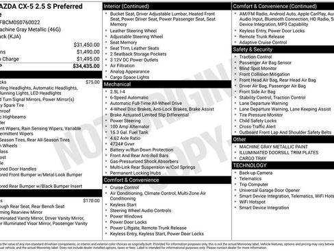 New 2025 MAZDA CX-5 AWD 2.5 S w/ Preferred Package image 3