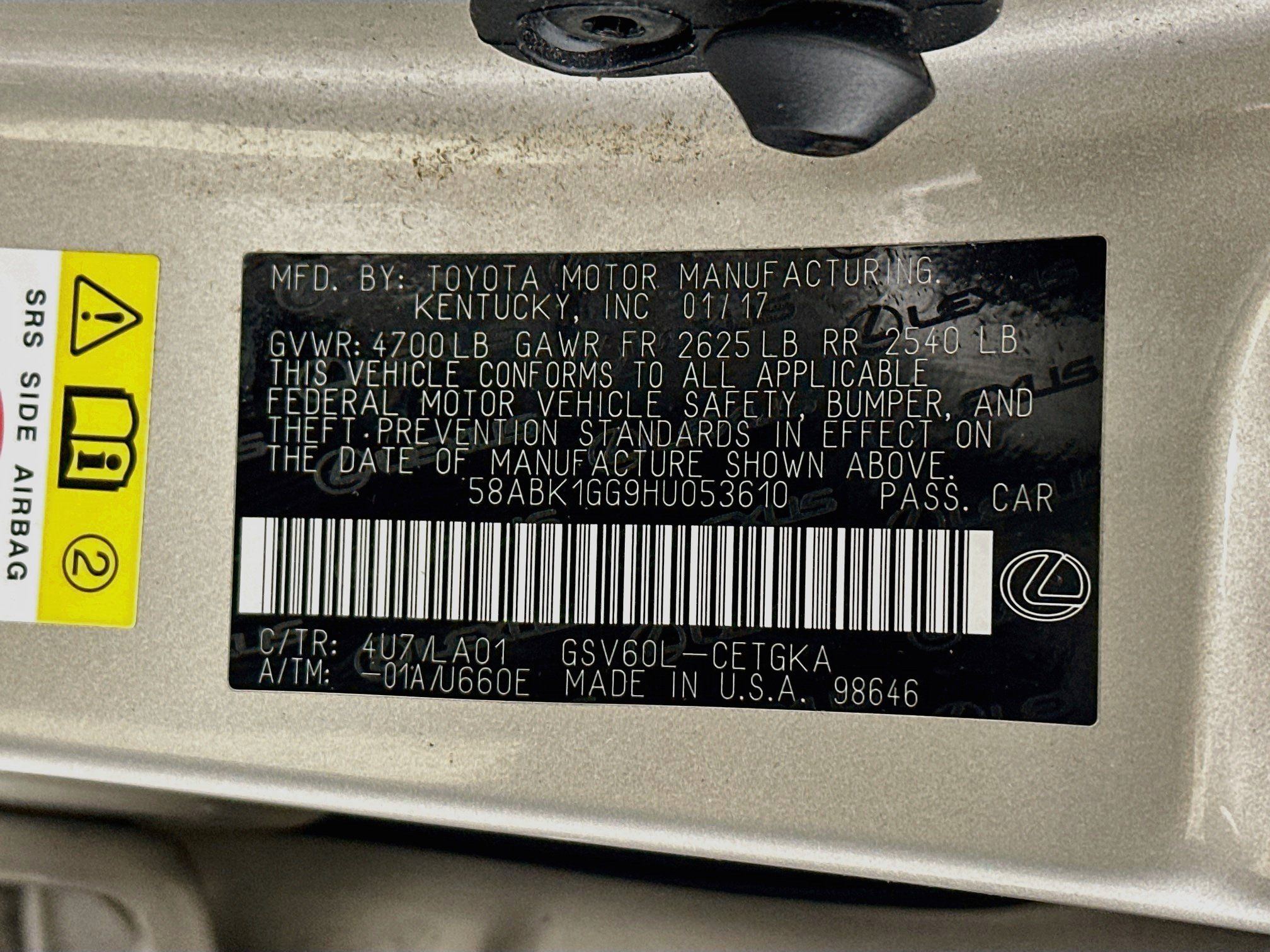 Used 2017 Lexus ES 350 w/ Navigation System Package FWD image 12