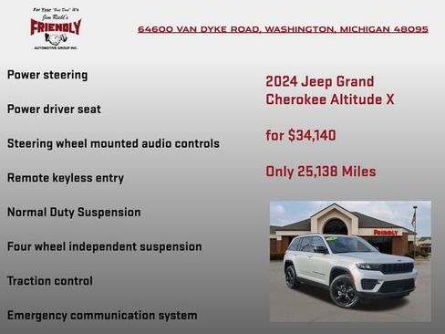 Used 2024 Jeep Grand Cherokee Altitude AWD/4WD image 20
