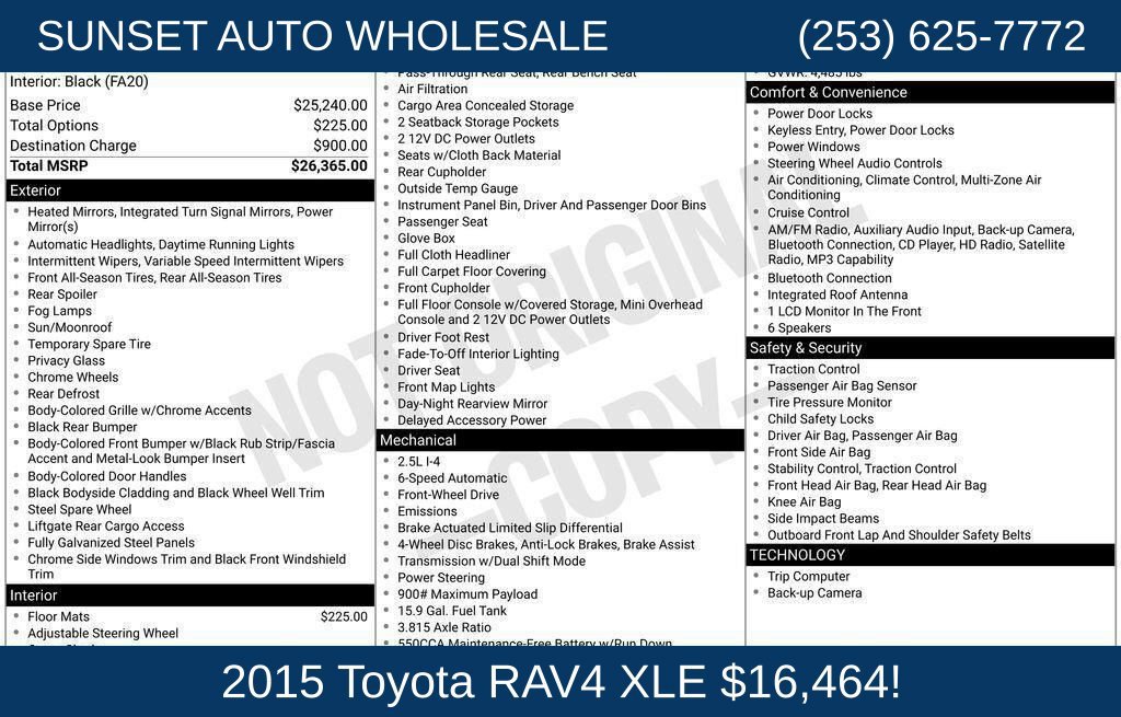 Used 2015 Toyota RAV4 XLE FWD image 38