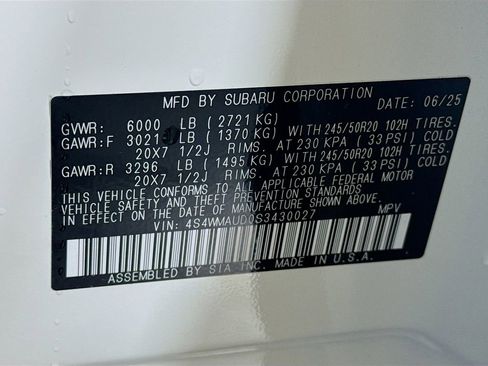 Certified 2025 Subaru Ascent Touring AWD/4WD image 43
