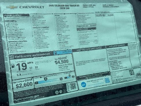 New 2026 Chevrolet Colorado Trail Boss AWD/4WD image 18