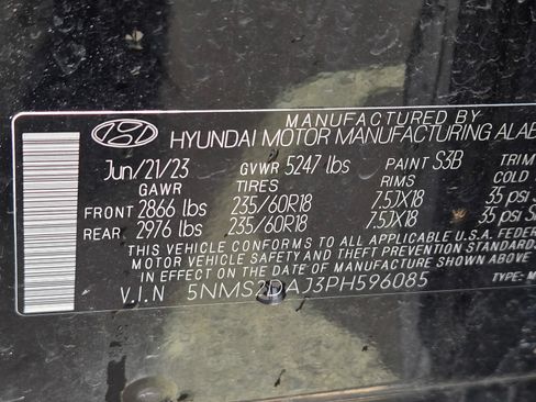 Certified 2023 Hyundai Santa Fe SEL AWD/4WD image 13