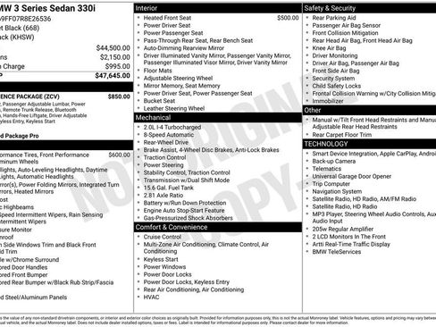 Used 2024 BMW 330i Sedan w/ Convenience Package RWD image 2