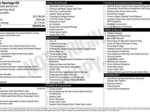 Certified 2021 Kia Sportage EX FWD image 38