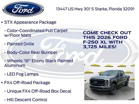 New 2026 Ford F250 XL w/ STX Appearance Package image 15