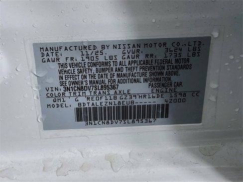 New 2025 Nissan Versa S image 20