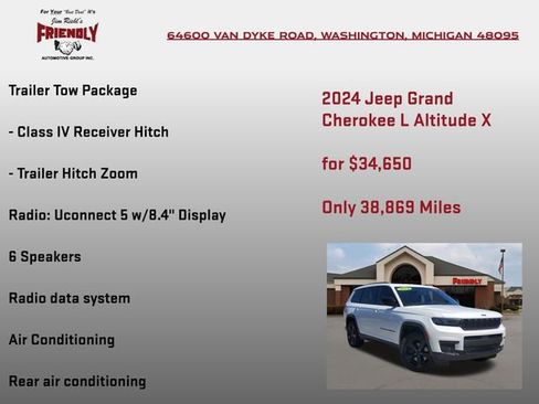 Used 2024 Jeep Grand Cherokee L Altitude AWD/4WD image 20