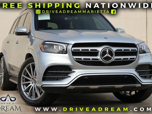 Used 2022 Mercedes-Benz GLS 450 4MATIC w/ AMG Line Exterior image 2