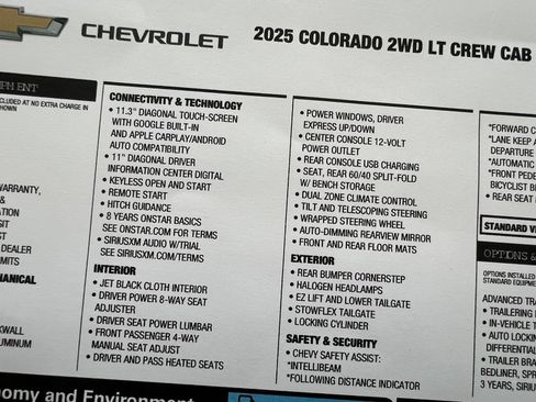 Used 2025 Chevrolet Colorado LT w/ Advanced Trailering Package RWD image 29