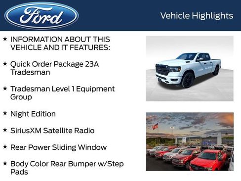 Used 2023 RAM 1500 Tradesman w/ Night Edition RWD image 4