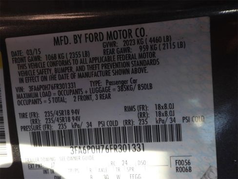 Used 2015 Ford Fusion SE image 21