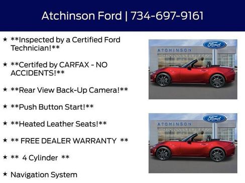 Used 2025 MAZDA MX-5 Miata Grand Touring w/ Weather Package RWD image 2